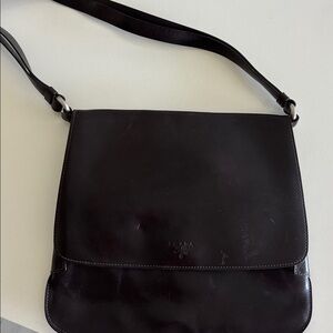 Prada Authentic Chocolate color shoulder bag/ Classic Dinner/Event
